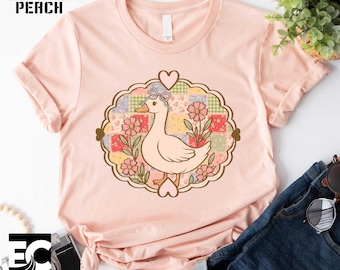 Mama Goose T-Shirt, Silly Goose Coquette Bow Sweatshirt, Grandma Geese, Mama Gifts Shirt, Farm Animal Top, Mother’s Day Shirt, Gift for Her