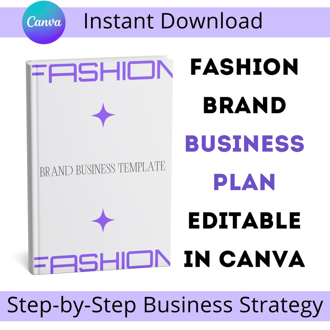 Fashion Business Plan Template Canva Template Fashion Brand Etsy Fashion Business Plan Template Canva Template Fashion Brand Etsy