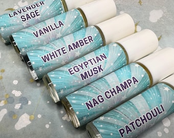 Perfume Roll-on Elige tu aroma ~ Colonia Floral Dulce Terroso Almizcle Aceite Corporal