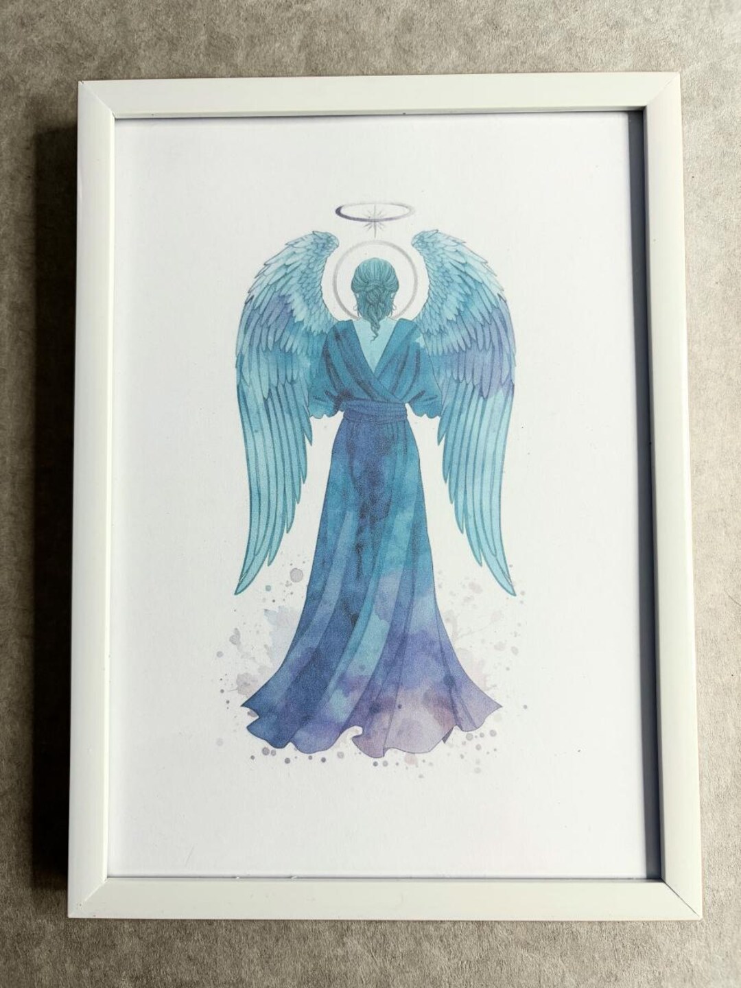 Green Archangel Raphael the Healer Angel Deskmates Framed Art Print ...