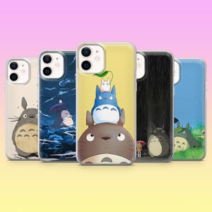 Totoro Phone Case Studio Ghibli Kusakabe Cover for iPhone 16, 15, 14, 13, 12, Samsung S25, S24, S23FE, S22, A16, A26, A56, Pixel 9Pro, 8A, 7
