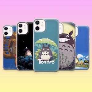 Totoro Phone Case Studio Ghibli Kusakabe Cover for iPhone 16, 15, 14, 13, 12, Samsung S25, S24, S23FE, S22, A16, A26, A56, Pixel 9Pro, 8A, 7