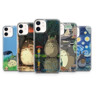 Totoro Phone Case Friendship Studio Ghibli Cover for iPhone 16, 15, 14, 13, 12, Samsung S25, S24, S23FE, S22, A16, A26, A56, Pixel 9Pro 8A 7