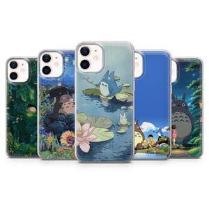 Totoro Freundschaft Studio Ghibli Hülle für iPhone 16, 15, 14, 13, 12, Samsung S25, S24, S23FE, S22, A16, A26, A56, Pixel 9Pro 8A 7