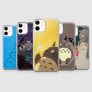 Totoro Phone Case Friendship Studio Ghibli Cover for iPhone 16, 15, 14, 13, 12, Samsung S25, S24, S23FE, S22, A16, A26, A56, Pixel 9Pro 8A 7
