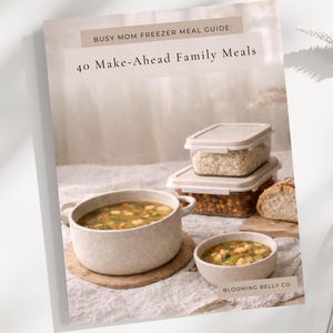 Guía de comidas congeladas para mamás ocupadas / 40 comidas familiares para preparar con anticipación (digital)