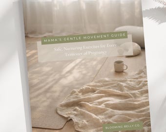 Gentle Pregnancy Movement Guide by Trimester | Calm, Supportive Prenatal Exercises (Digital Download)