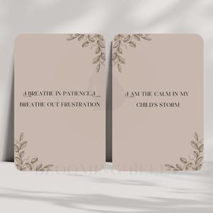 Affirmationskarten für Kleinkinder | 30 Ausdruckbare positive Elternschaft & Selbstfürsorge für Mütter
