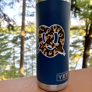 Pretzel Ball Python Waterproof Sticker for Waterbottles, Laptops, Phones, ect. image 3