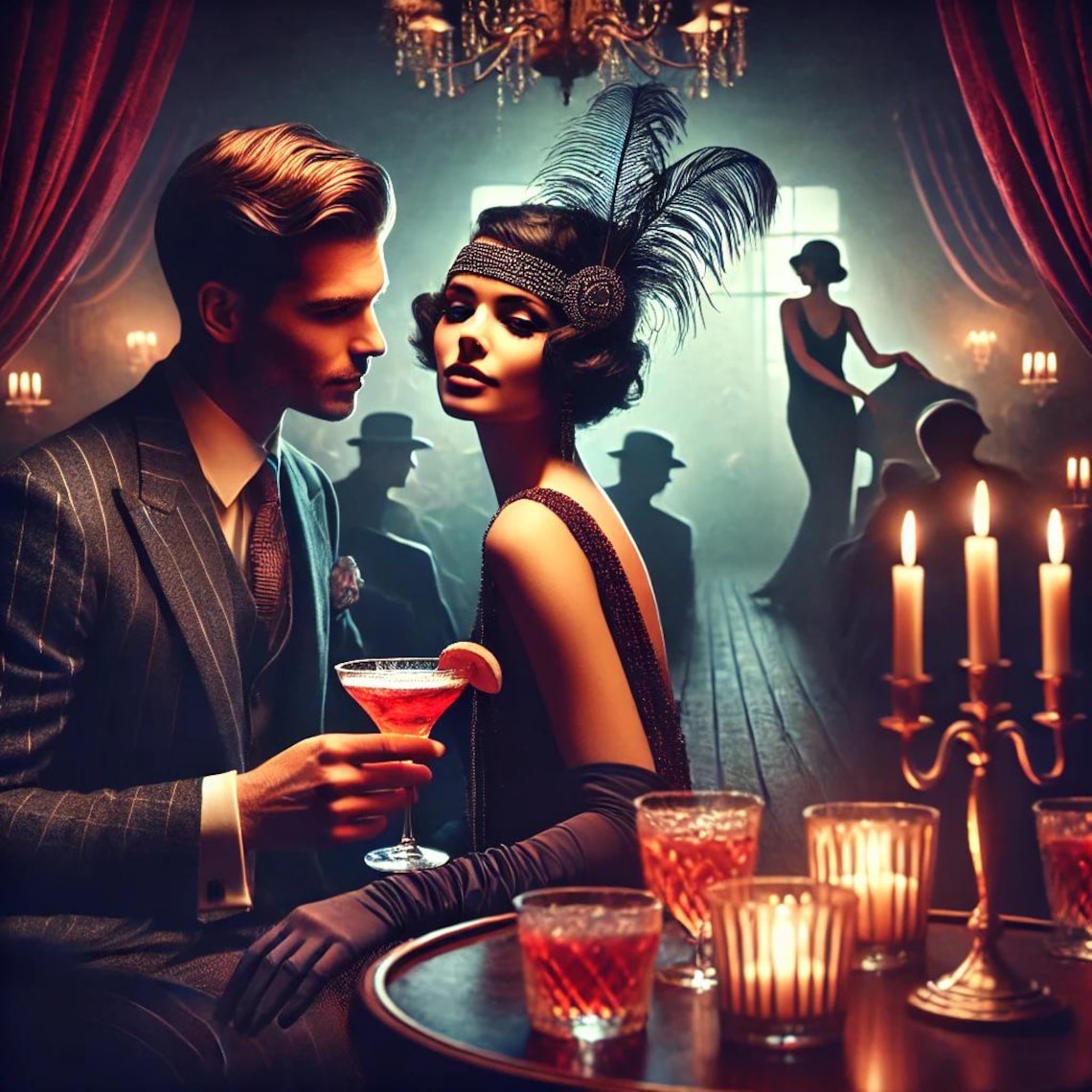 Speakeasy Wall Art, Vintage Bar Decor, Cocktail Lounge Print, Romantic ...