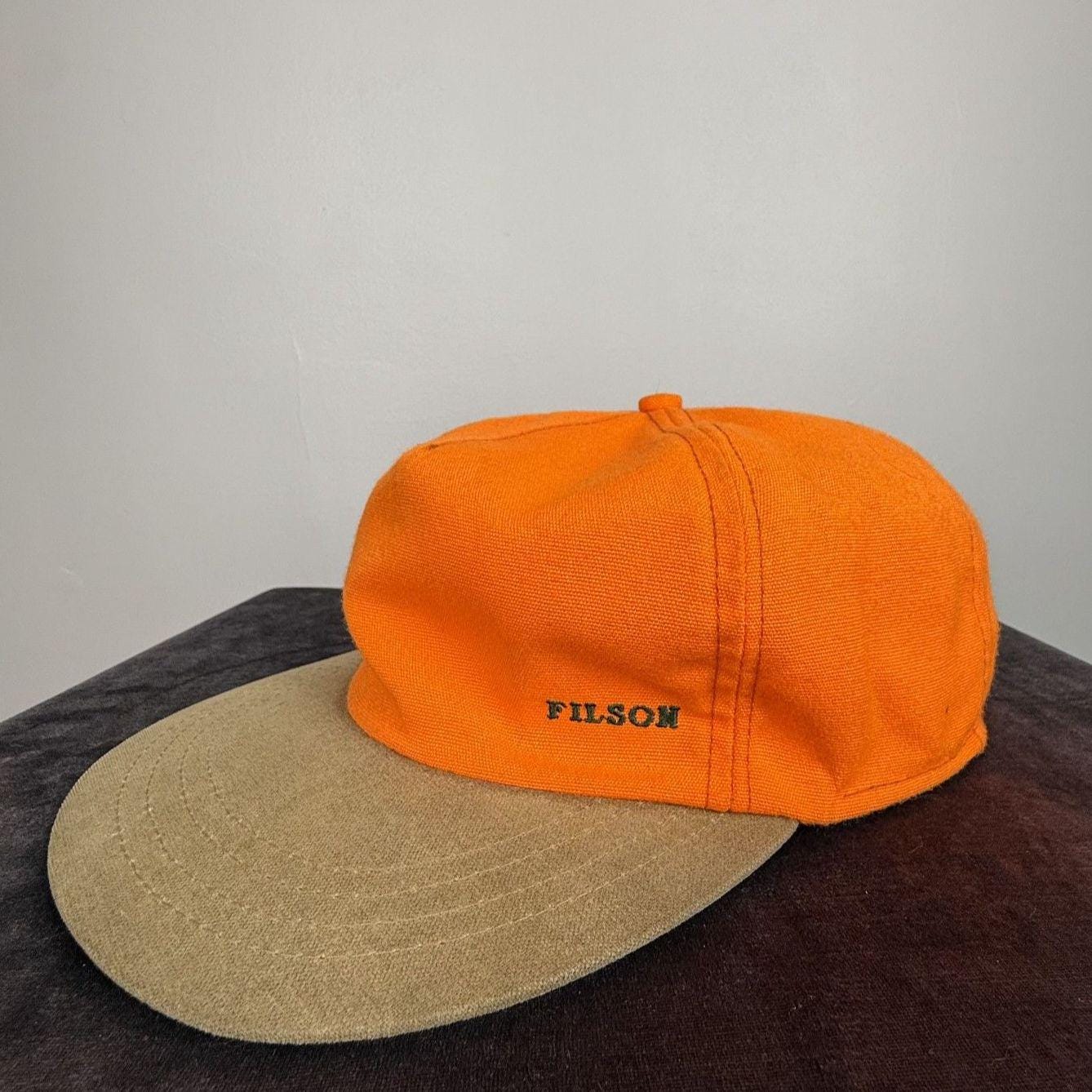 90s FILSON OUTDOOR LONG BILL CAP USA製 L Vintage CC Filson M Long Bill Hat Fly Fishing Cap Green