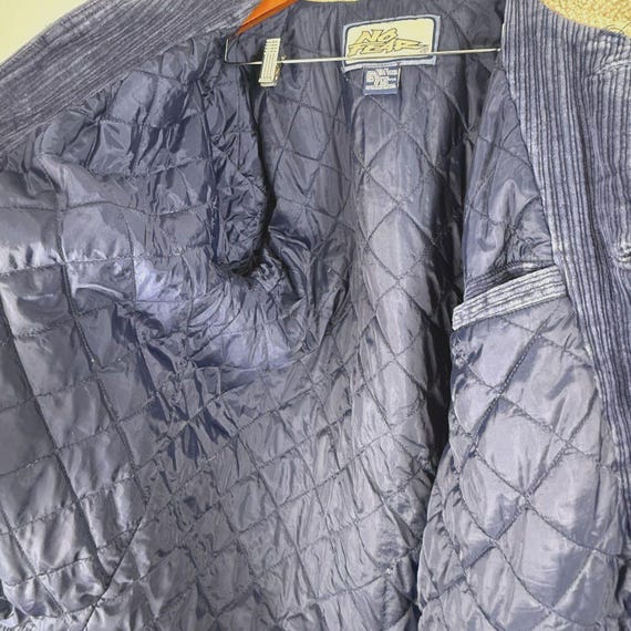 Vintage 90s NO FEAR Wide-wale Corduroy Jacket, Faux Sherpa Collar