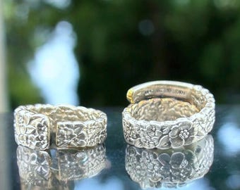 Spoon Ring | 1970 Love-Precious Flower | Spiral or Conventional Design | Handmade Thin Design Statement Piece