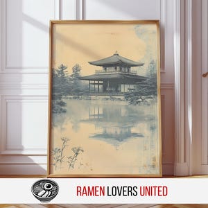 Kinkaku-ji Kyoto Print: Japanese Temple Art, Rustic Asian Decor (Digital Download)