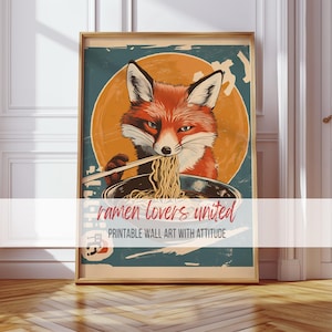 Vintage Fox Illustration - Rustic Animal Art, Printable Woodland Decor, Retro Fox Poster, Forest Wall Art Print, Cottagecore Style 474