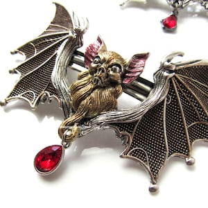 Vampir Fledermaus Haarspange, Gothic Haarspange, Statement Haarteil, Tier Haarspange, Haarspangen Erwachsene, Damen Haarclip