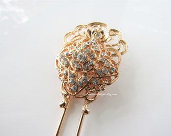 Star hair piece - rose gold hair fork, celestial accessories for women, hair fork for long hair