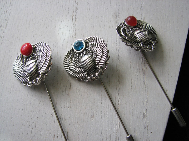 Vintage Style Silver Plated Scarab Beetle Brooch With Austrian Crystal And Paua Shell – Insect Pin