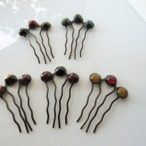 Gemstone hair comb - decorative hair pieces for women, boho hair comb, crystal