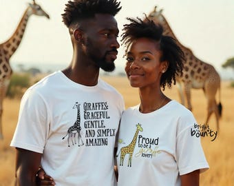 Giraffe Lover T-Shirt: Safari Animal Graphic Tee