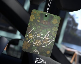 Lucky Ride Car Air Freshener – Stylish Auto Scent, Double-Sided Design
