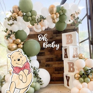 Cutout Decor Winnie The Pooh, Classic Winnie the Pooh Baby Shower, Birthday Party, Cutout Prop /Stand Up Prop DIGITAL DOWNLOAD