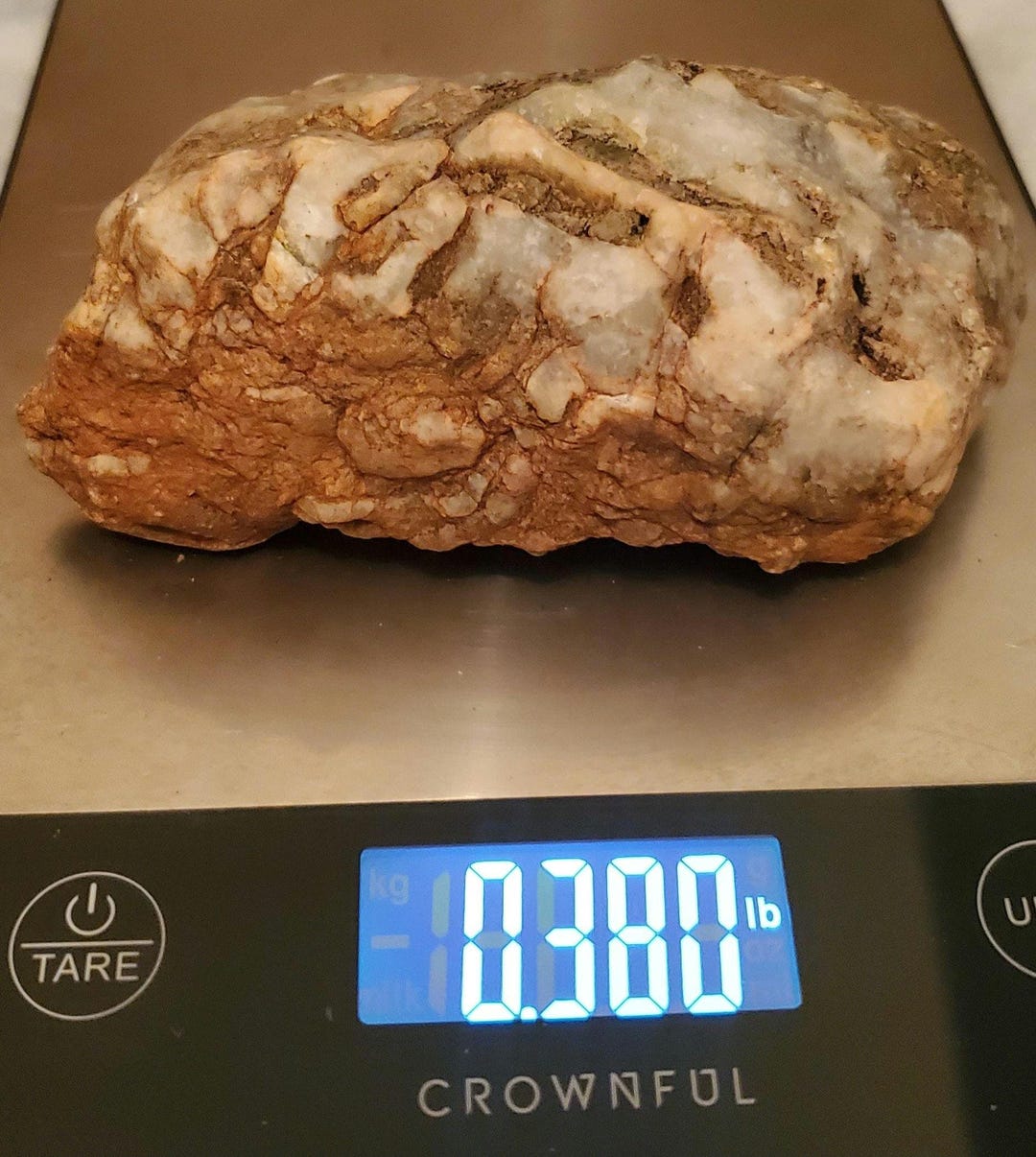 Iron Stained Quartz Stone With Quartzite Matrix - Etsy
