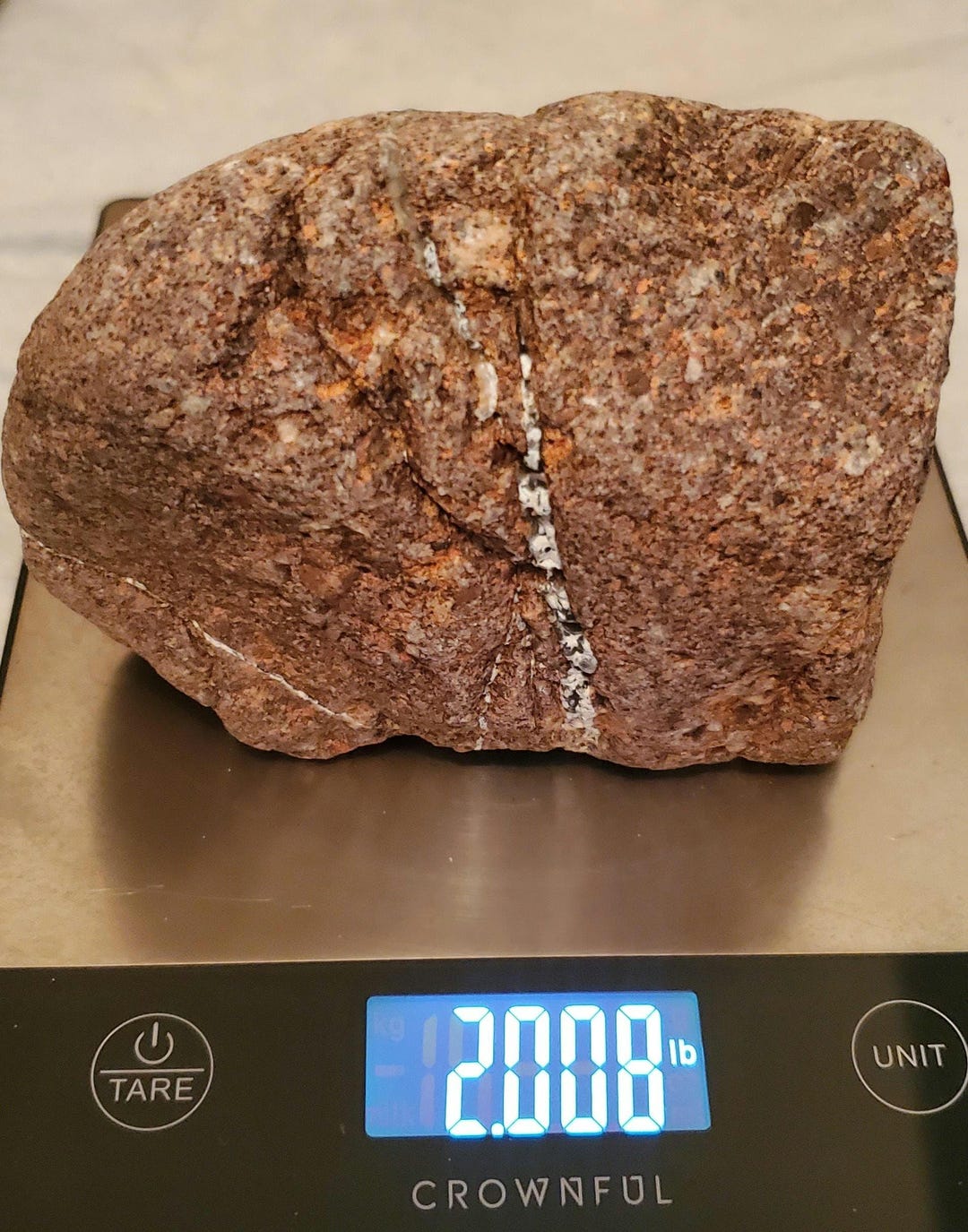 Iron-stained Quartzite With Quartz Vein - Etsy