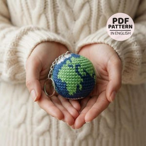 Project Hail Mary Earth Crochet Pattern PDF, Amigurumi Planet Plush, Sci-Fi Inspired Toy