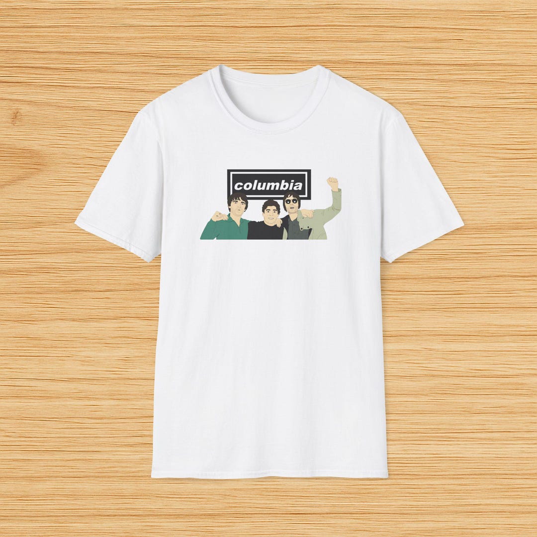 90s oasis tシャツ North America Vintage Oasis Band North America Tour Gray Ringer T Shirt Oasis