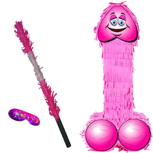 UK Willy pinata with stick Party love theme supplies happy Game team hen do prom night wedding stag hag bachelor bride to be nigh shower DK