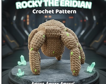 Rocky Amigurumi Crochet Pattern PDF, Inspired by Project Hail Mary, Sci-Fi Plush Doll DIY Pattern