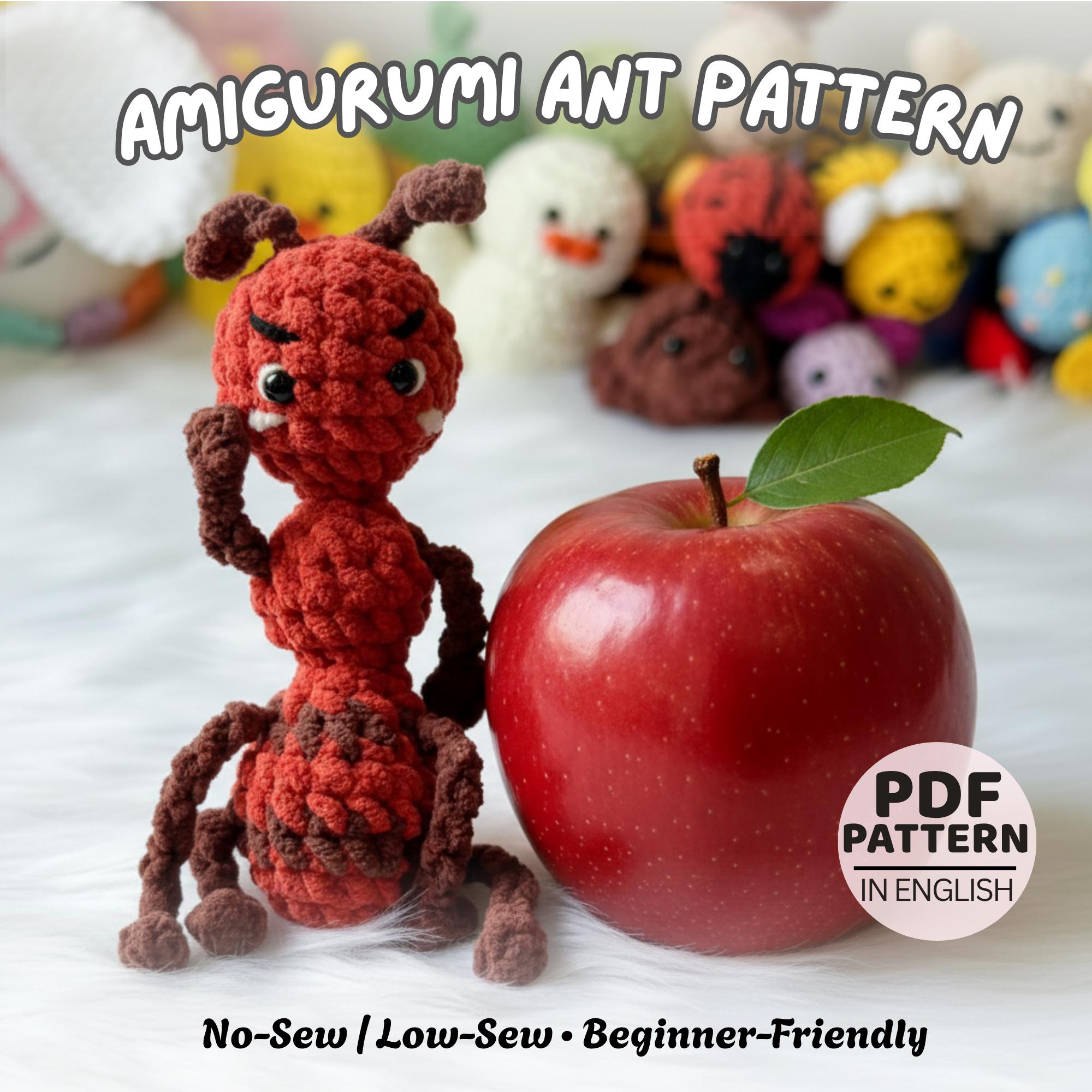 Amigurumi Ant Crochet Pattern PDF, Easy Beginner Plush Toy, DIY Cute ...