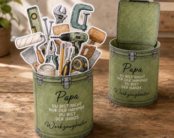 Duplo Wrapper Vorlage für Vatertag | Geburtstagsgeschenk für Papa | Druckvorlage zum Ausdrucken | Kleine Geschenkidee Download