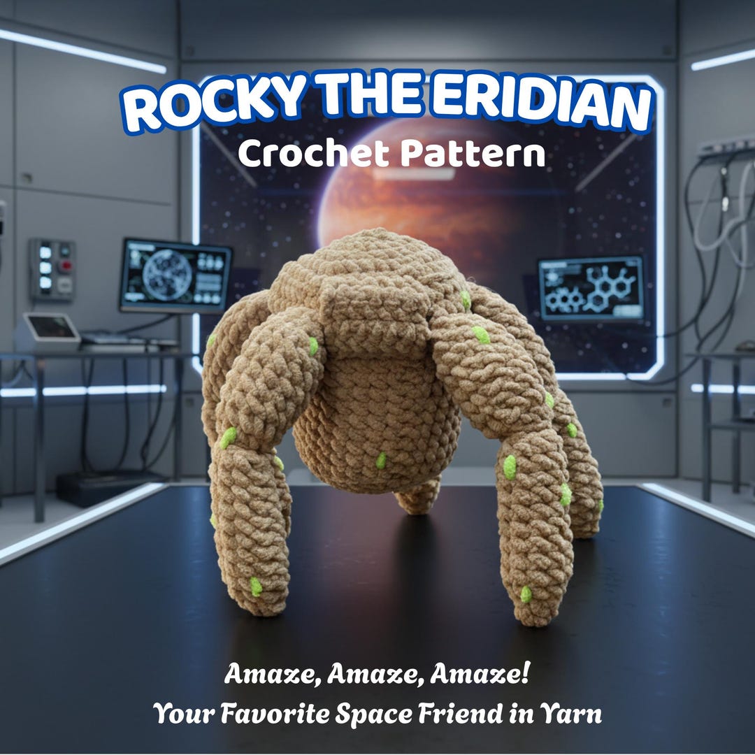 Simple Rocky Pattern Rocky Eridian Crochet Pattern | Project Hail Mary Inspired Amigurumi ...