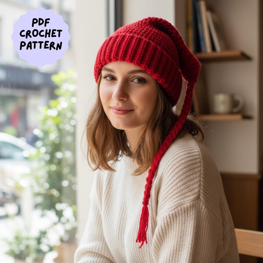 Ice Hat Pattern Melt the ICE Hat Crochet Pattern PDF, Y2K Red Beanie, Resistance Drip ...