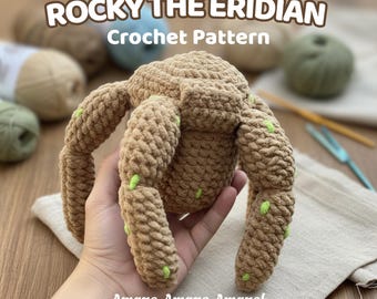 Project Hail Mary Rocky Amigurumi Pattern | Crochet Plush PDF | Space Alien Doll DIY Guide