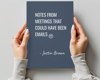 Funny Meeting Notebook Coworker Gifts Office Humor Employee Holiday Gifts Funny Work Journal Work Bestie Gift Work Notes Funny Manager Gifts