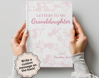 Letters To My Granddaughter Grandparents Journal French Toile Notebook New Grandma Gifts Birthday Message Book Keepsake Memory Book