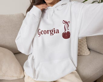 Felpa con cappuccio Georgia Cherry / Grafica The Girls Club