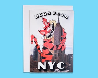 Hugs from NYC Greeting Card