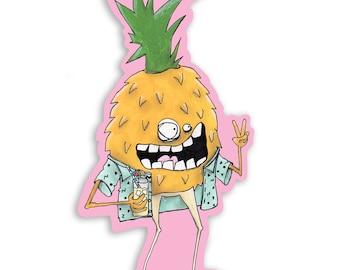 Mr. Pineapple Die-cut Sticker