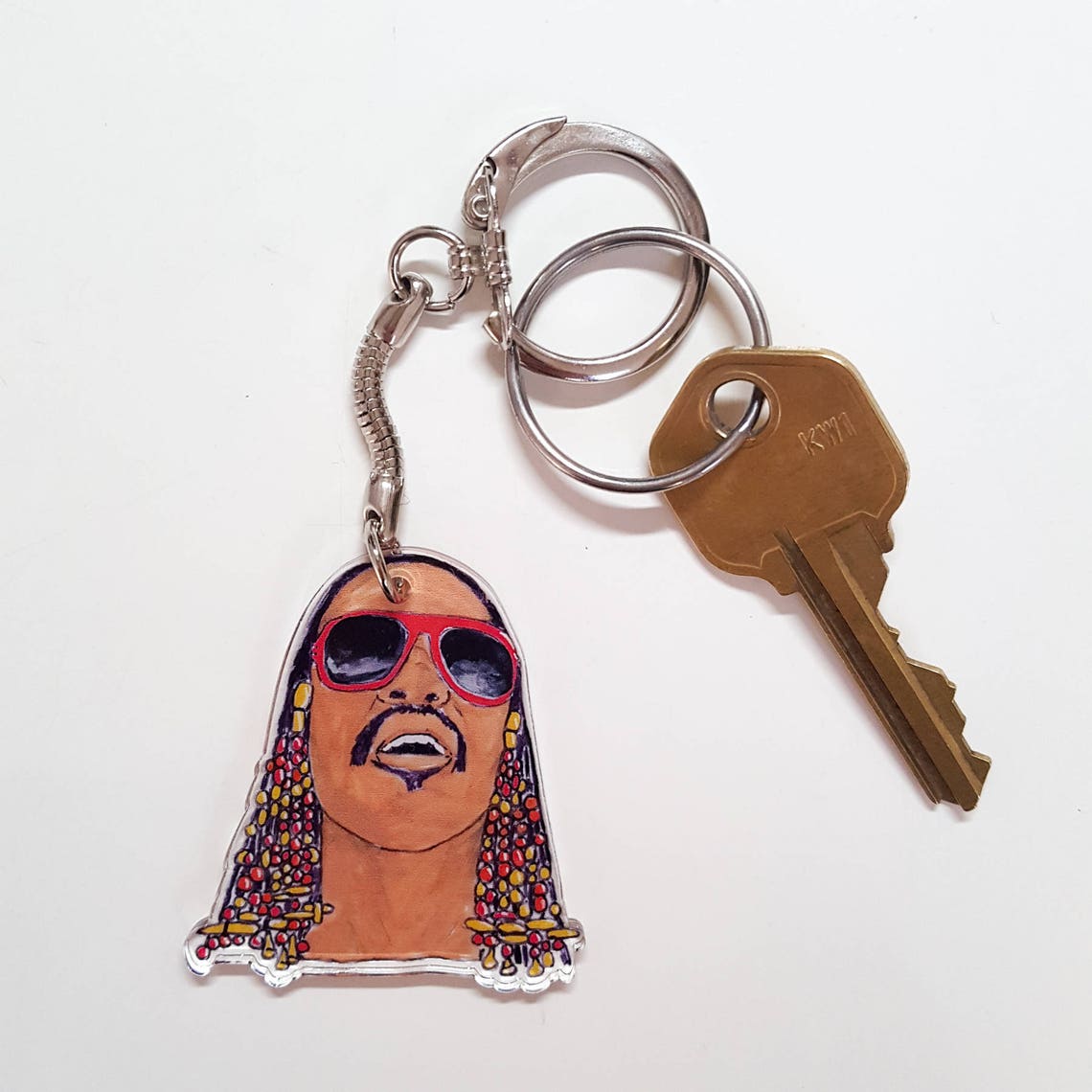Songs in the Key-Chain of Life Stevie Wonder Keychain Hotter | Etsy