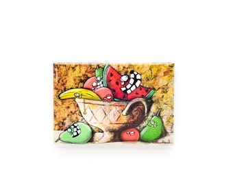 Original Art Magnet - "Fruit Mixer"