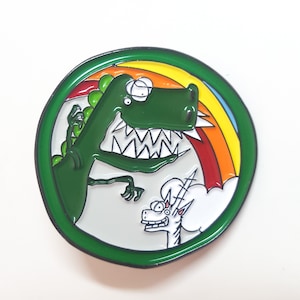 Deluxe Dino and Noodles the Unicorn Unity Pin!