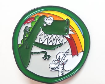 Deluxe Dino and Noodles the Unicorn Unity Pin!