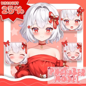 カスタム PNGtuber | PNGtuber キャラクターデザイン | Live2D モデル & アバター | PNGtuber | 男性と女性向けのかわいい PNGtuber | アニメーション VTuber コミッション
