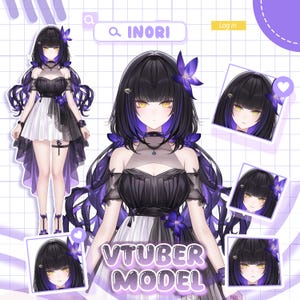 Aangepast Vtuber-model | Aangepaste Live2D VTuber | VTuber | VBridger | Klaar voor streaming en rigging | Live2d-commissie | Vtuber | Aangepaste VTuber