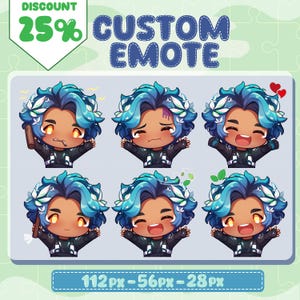 Custom Twitch emote | Custom Twitch Emotes Or Kick Emotes | Animated Emote | Twitch Emote Pack | Discord Emotes| Kawaii Anime Emote | Twitch