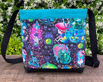 Disney Haunted Mansion Cross Body Bag Purse Custom  Handbag Hitchhiking Ghosts Halloween